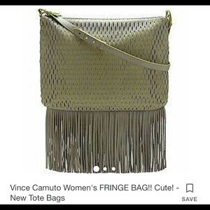 Vince camuto fringe shoulder bag